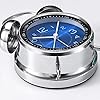 Loud Alarm Clock for Heavy Sleepers Adults,Retro 4 Inch Silent Non-Ticking Quartz with Backlight,Twin Bell Analog Kids Alarm Clocks for Bedrooms Bedside (Blue)