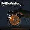 Loud Alarm Clock for Heavy Sleepers Adults,Retro 4 Inch Silent Non-Ticking Quartz with Backlight,Twin Bell Analog Kids Alarm Clocks for Bedrooms Bedside (Blue)