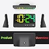 Small Digital Clock for Bedroom, Loud Alarm Clock for Heavy Sleepers Adults, Teens | Plug-In Electric Desk Clock | Simple Bedside Nightstand Clock with Adjustable Volume/Brightness/Snooze