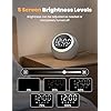 Alarm Clock with White Noise Machine & Night Light, 25 Soothing Sound, Adjustable Volume, Sleep Timer, Ideal for Baby Kids Adult, Easy to Use Alarm Clock for Bedrooms