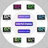 Small Digital Clock for Bedroom, Loud Alarm Clock for Heavy Sleepers Adults, Teens | Plug-In Electric Desk Clock | Simple Bedside Nightstand Clock with Adjustable Volume/Brightness/Snooze