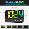 Small Digital Clock for Bedroom, Loud Alarm Clock for Heavy Sleepers Adults, Teens | Plug-In Electric Desk Clock | Simple Bedside Nightstand Clock with Adjustable Volume/Brightness/Snooze